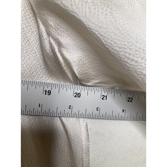 PAIGE Women's Cateline Silk Choker Blouse Short Sleeve Top White Size Medium NWT - Picture 10 of 12